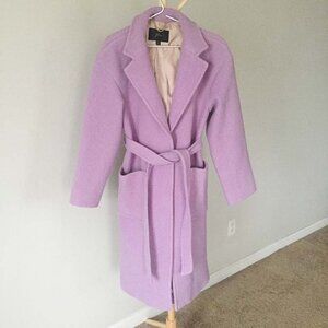J.Crew Lavender Wool Wrap Coat